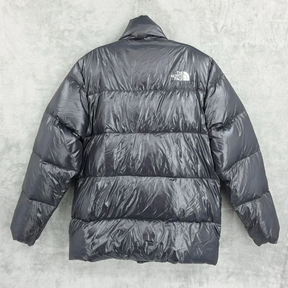 The North Face Nanuk Parka Mens Goose Down Puffer Jacket 600 Fill Shiny Black